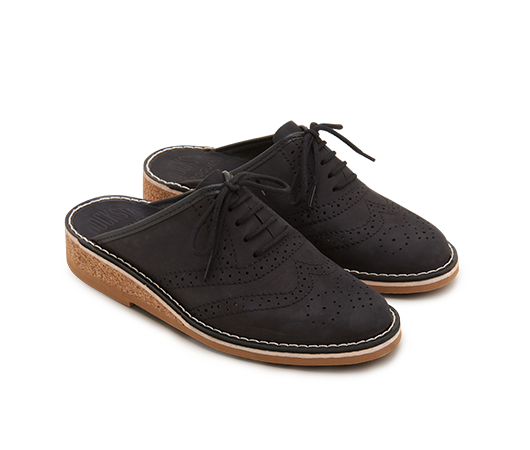 Brogues Svart Nubuck | Docksta Sko